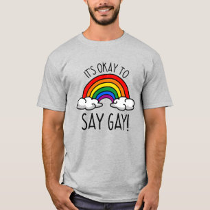 Camiseta Está bien decir arcoíris gay