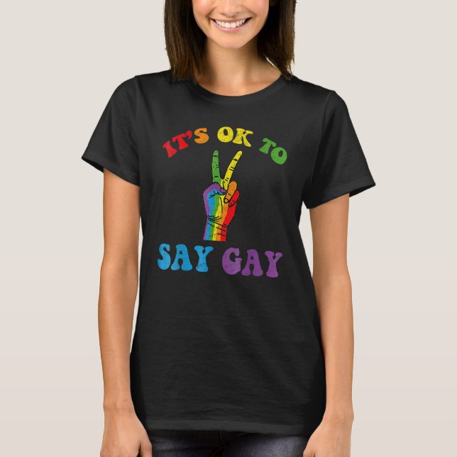 Camiseta Está Bien Decir Gay Florida Está Bien Decir Gay Lg (Anverso)