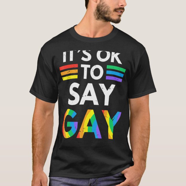 Camiseta Está Bien Decir Gay Florida Está Bien Decir Gay Lg (Anverso)