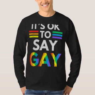 Camiseta Está Bien Decir Orgullo Gay Rainbow Lgbt Bandera G
