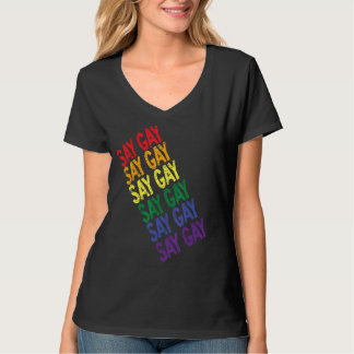 Camiseta Está bien decir que los gays se sienten orgullosos