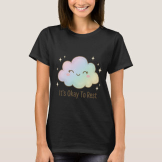 Camiseta Está Bien Descansar – Nube Mental Suave y Lindo