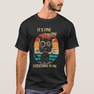 Camiseta Está Bien Estoy Bien Todo Bien Divertido Retro Bla