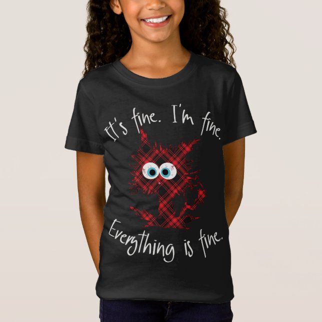 Camiseta Está bien, estoy bien, todo está bien. (Anverso)