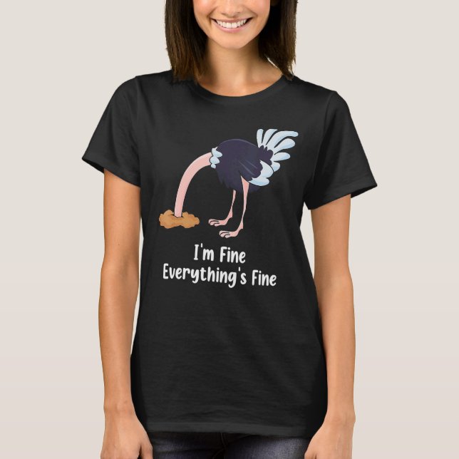 Camiseta Está bien, estoy bien, todo está bien. (Anverso)