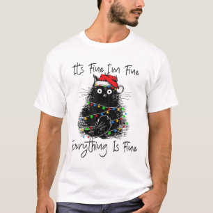 Camiseta Está Bien Estoy Bien Todo Está Bien Navidad Bla