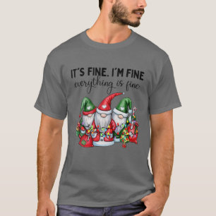 Camiseta Está bien, estoy bien, todo está bien, Navidades L