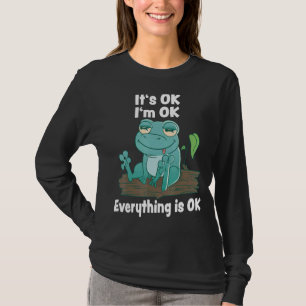 Camiseta Está bien, estoy bien, todo está bien ranas de ran