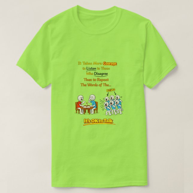 Camiseta Está bien hablar (1) (Diseño del anverso)