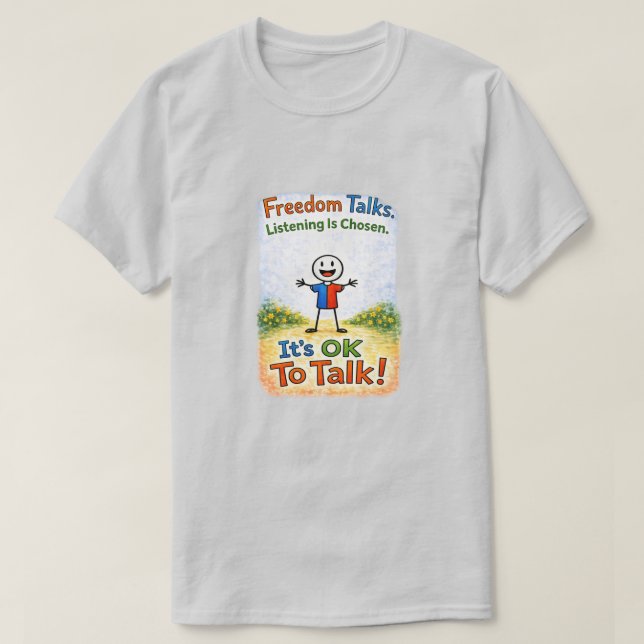 Camiseta Está Bien Hablar (11) (Diseño del anverso)