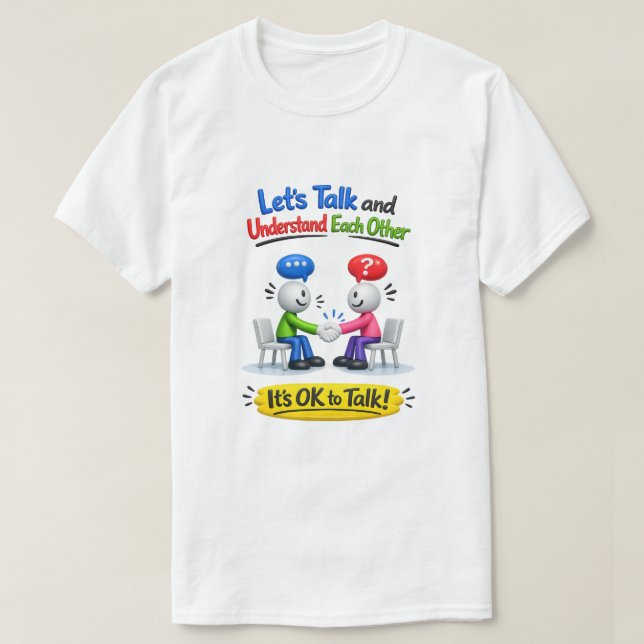 Camiseta Está Bien Hablar (8) (Diseño del anverso)