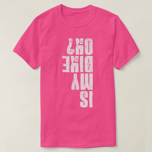 Camiseta ¿Está bien mi bicicleta? Humor sobre bicicletas  (Diseño del anverso)