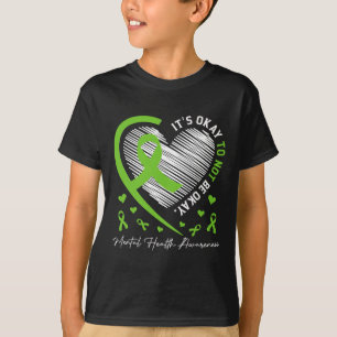 Camiseta Está Bien No Estar Bien Conciencia Sobre La Salud 