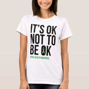 Camiseta Está bien no estar bien - costilla de concientizac