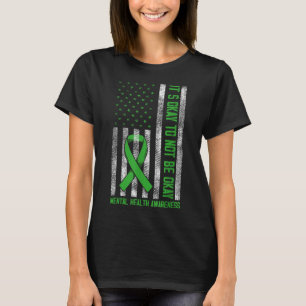 Camiseta Está Bien No Estar Bien La Bandera Estadounidense