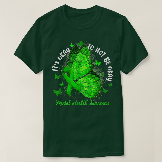 Camiseta Está Bien No Estar Bien La Salud Mental De La Cint (Diseño del anverso)