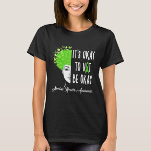 Camiseta Está Bien No Estar Bien Mariposa Conciencia Sobre