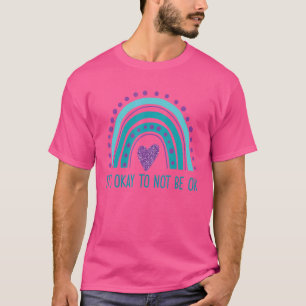 Camiseta Está bien no estar bien retro predicción suicida d