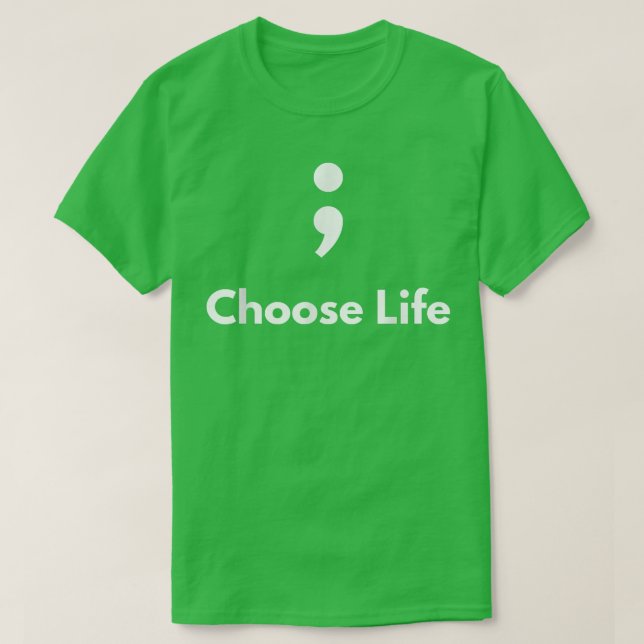 Camiseta Está bien no estar bien Semicolon Mental Health A (Diseño del anverso)