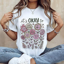 Camiseta Está bien para Boho Floral