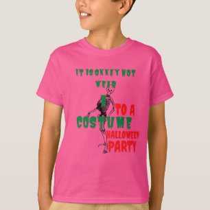 Camiseta está bien que no use disfraces para la fiesta de h