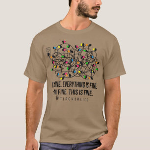 Camiseta Está bien que yo sea un buen Navidad Luces Maestra