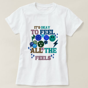 Camiseta Está Bien Sentir Todos Los Sentimientos, Salud Men