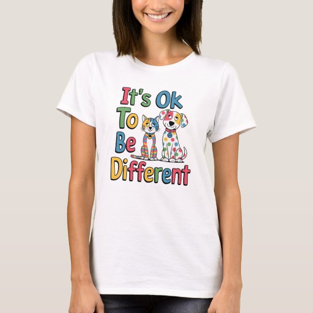 Camiseta Está bien ser diferente (Anverso)