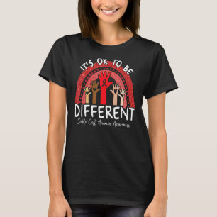 Camiseta Está bien ser diferente anemia anemia falciforme