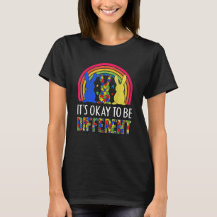Camiseta Está Bien Ser Diferente Autismo Conejo De Pascua R