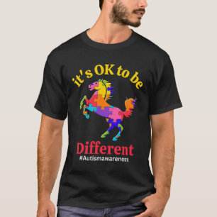 Camiseta Está Bien Ser Diferente Conciencia Aceptación del 