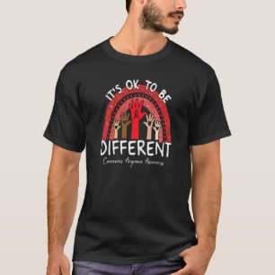 Camiseta Está Bien Ser Diferente Conciencia de Angioma Cave
