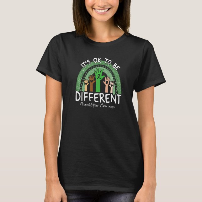 Camiseta Está Bien Ser Diferente Conciencia de Microdeleció (Anverso)