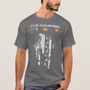 Camiseta Está bien ser diferente conciencia del autismo