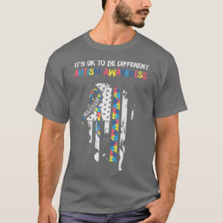 Camiseta Está bien ser diferente conciencia del autismo