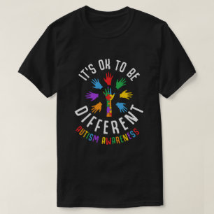 Camiseta Está Bien Ser Diferente, Conciencia del Autismo