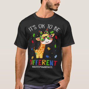 Camiseta Está Bien Ser Diferente Conciencia del Autismo Ado