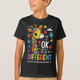 Camiseta Está Bien Ser Diferente Conciencia Del Autismo Cum