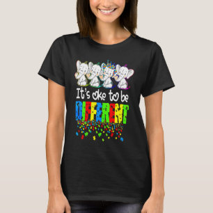 Camiseta Está bien ser diferente conciencia del autismo ele