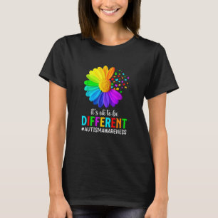 Camiseta Está bien ser diferente conciencia del autismo gir