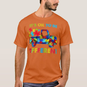 Camiseta Está bien ser diferente de autismo