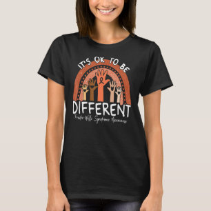 Camiseta Está bien ser diferente del síndrome de Prader Wil