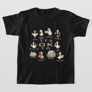 Camiseta Está Bien Ser Diferente Ganso Autismo, Neurodivers