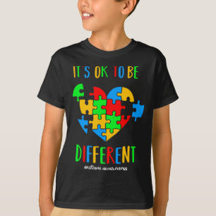 Camiseta Está Bien Ser Diferente Mes De Conciencia Del Auti