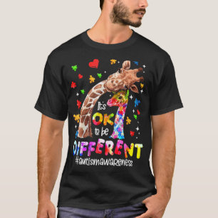 Camiseta Está bien ser diferente para la conciencia del aut