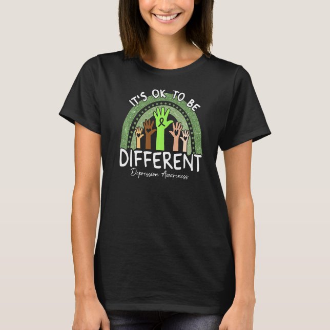 Camiseta Está bien ser diferente para tomar conciencia de l (Anverso)