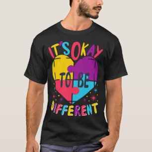 Camiseta Está bien ser diferente tipo de autismo de concien