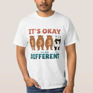 Camiseta Está bien ser diferentes servilletas de invitación