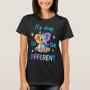 Camiseta Está Bien Ser Distinto Autismo Conciencia Cul Ele