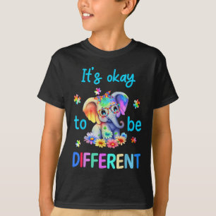Camiseta Está Bien Ser Distinto Autismo Conciencia Cul Ele
